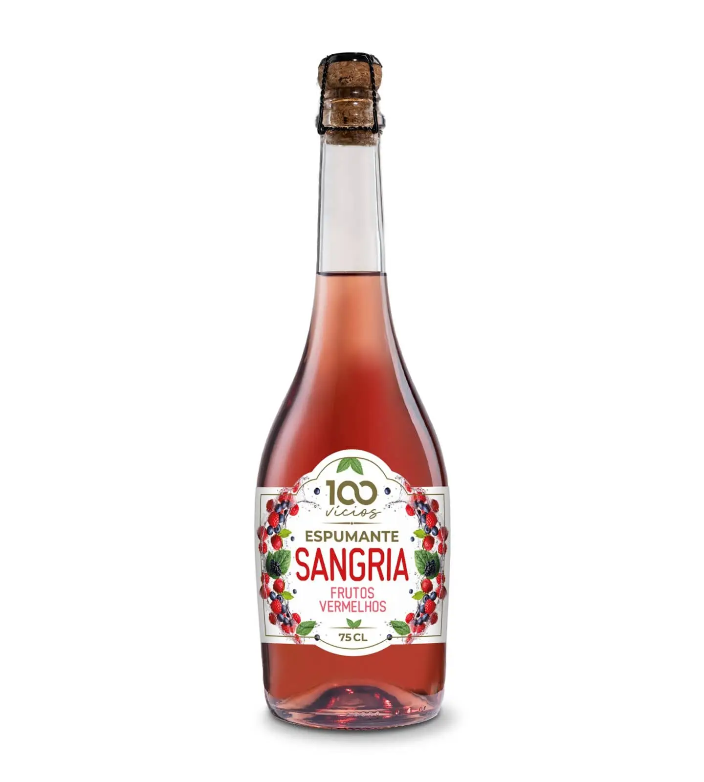 100Vícios Sangria Espumante Frutos Vermelhos 75cl